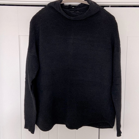 DYNAMITE Ribbed Cowl-neck Sweater | Size L - Picture 2 of 4